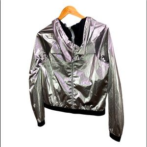 NWOT BCBGeneration silver jacket